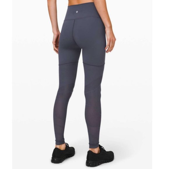 Lululemon Sheer Will High-Rise Tight 28" *Pulse Leggings Pants Long - Stone Blue - Picture 2 of 12